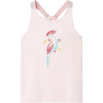 Camiseta de tirantes infantil rosa suave 104
