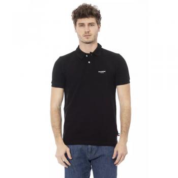 Baldinini Trend Black Cotton Polo Shirt - XL