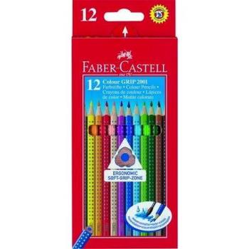 Faber-Castell Colour Grip Watercolor Pencils, 12 Count