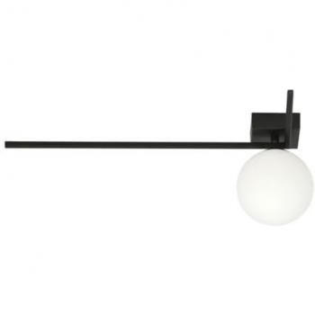 Lámpara de Techo Imago - Acero Negro y Blanco, Vidrio, 50x21x18 cm