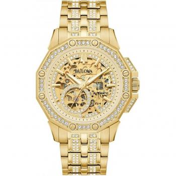 Mens Bulova Crystal Octava Automatic Watch