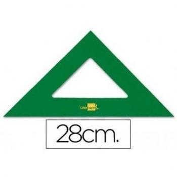 Liderpapel - Escuadra 28 cm acrilico verde