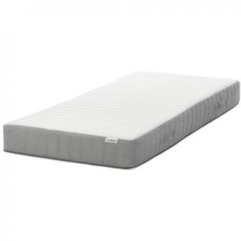 Colchón de muelles ensacados 90 x 200 cm con asas, relleno de espuma viscoelástica refrescante, firmeza alta, funda extraíble y acolchado en 7 zonas
