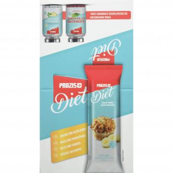 Prozis Diet Bar 12x35g - Delicioso Aperitivo Banana Muffin - Rico en Proteína y Bajo en Hidratos de Carbono y Azúcares - Ideal para las Dietas de Pérdida de Peso y Libre de Culpa