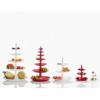 Koziol BABELL Big - Frutero, 5 Plantas, Desmontable, Color Blanco sólido