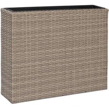 Macetero ratán sintético polipropileno 83 x 22 x 65 cm