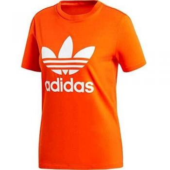 adidas Trefoil, Camiseta para mujer, Naranja