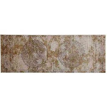 Alfombra Rectangular de Algodón Beige Vintage Efecto Envejecido Estilo Oriental 60 x 180 cm Beykoz