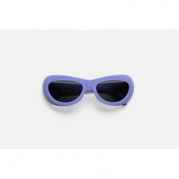 Marni Field Of Rushes Lilac LDL Unisex Geometric Acetate Sunglasses Purple 59mm