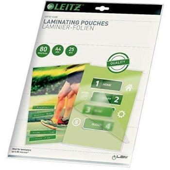 Bolsa de Laminado Leitz A4 Brillante 160 micras - Pack de 25 unidades