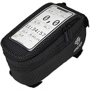 NC-17 Bolsa para Tubo Superior de Bicicleta, Unisex Adulto, Negro, Extra-Large