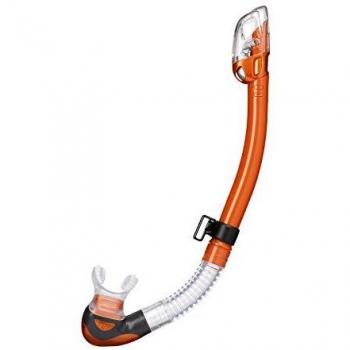 Tubería de buceo TUSA HyperDry Elite 2 con sistema DryTop y color naranja