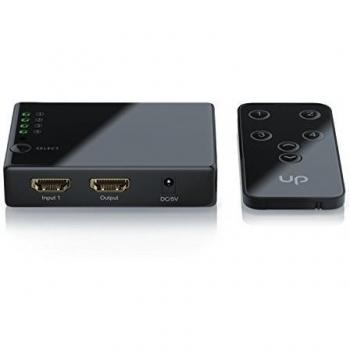 CSL - 4 K hdmi switch/4 puertos HDMI Conmutador automáticamente, 3d, CEC, Arc, 36 bits Deep Color, Full HD 1080p/Ultra HD 2160p/resolución: hasta 4 K a 30 Hz