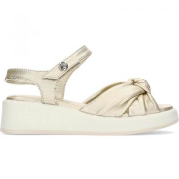 Sandalias Nordikas 1683 de Piel en Color Platino para Mujer