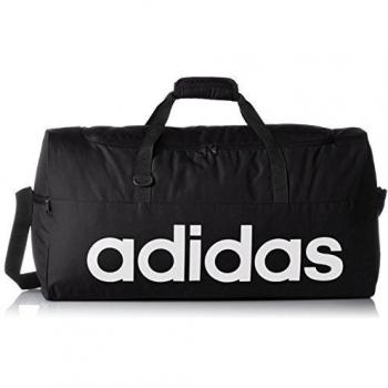 adidas AJ9923 - Bolso deportivo rendimiento lineal, color Negro / Blanco, talla L