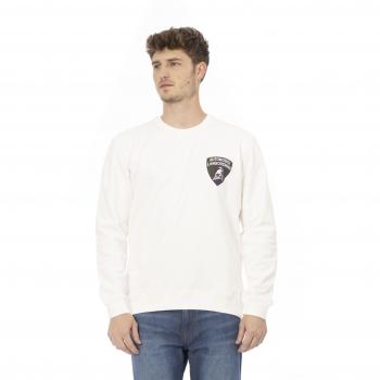 Automobili Lamborghini White Cotton Sweater - L