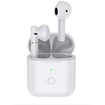 QCY T8 Auriculares Inalámbricos, Auriculares Bluetooth 5.1 HiFi Estéreo, Reducción de Ruido de Llamada, Control Táctil, Potente altavoz de 13mm, Reproducción de 25 Horas, IPX5 Impermeabile Auriculares