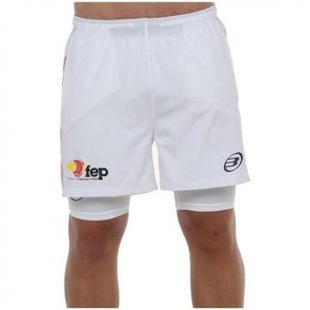 Pantalones Bullpadel Elato Hombre Blanco