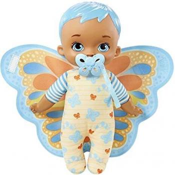 My Garden Baby Mi primer bebé mariposa azul Muñeco de juguete con manta y chupete, regalo para niñas y niños +18 meses