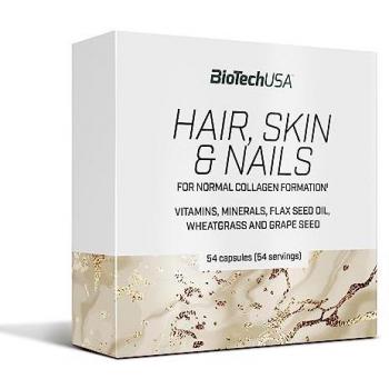 BioTech USA Hair, Skin & Nails 54 Capsules - Multivitamin Supplement for Healthy Hair, Skin, and Nails