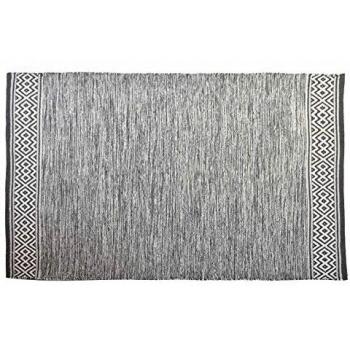DT TX-151782 Alfombra Algodón Flecos Kilim, Gris, 230 x 160 cm