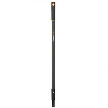 Fiskars Mango corto para cabezales de herramientas QuikFit, Longitud: 84 cm, Aluminio, Negro/Naranja, QuikFit, 1000664