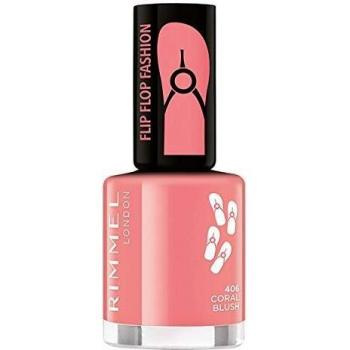 Rimmel 60 Seconds Super Shine Nail Polish Tono 406 Flip Flop Coral Blush 8ml