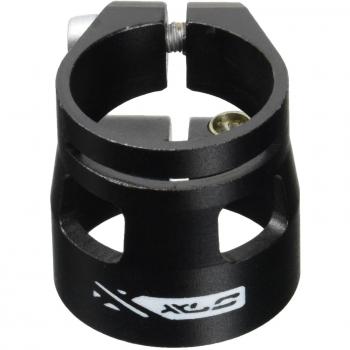 XLC 2502063000 Abrazadera para tija de sillín PC-B03, Unisex, Negro-Negro, 31,8 mm