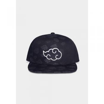 Gorra de béisbol Anime de Naruto con diseño Tonal Akatsuki - Negro