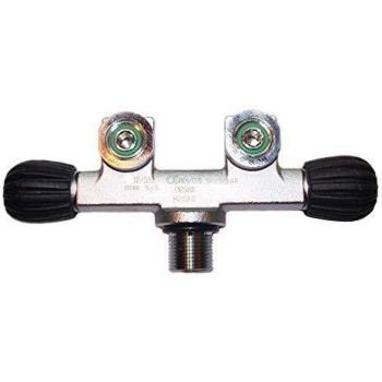 METALSUB Grifo Botella 2 Salidas EN Linea M25