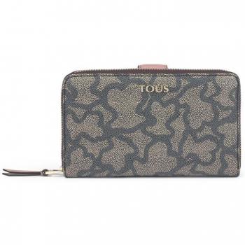 Cartera de mujer Tous Flat Kaos Icon mediana de lona hidrófuga