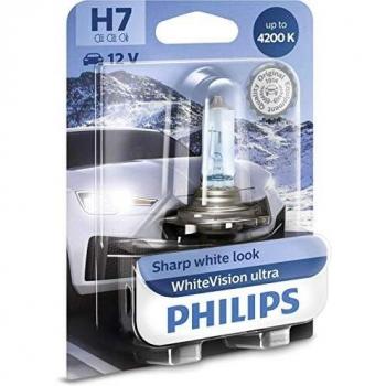Philips 12972WVUB1 WhiteVision Efecto Xenon H7 Bombilla para Faros Delanteros, 4.200K