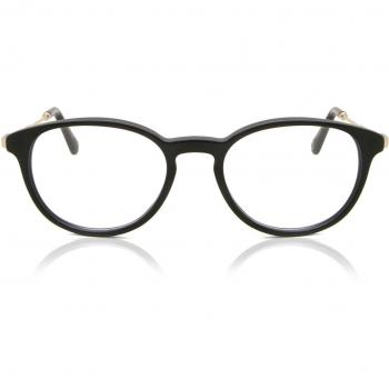 Gafas Recetadas Oval Montuta Completa de Plástico Negras para Mujer - Gafas Anti-Azules - SmartBuy Collection