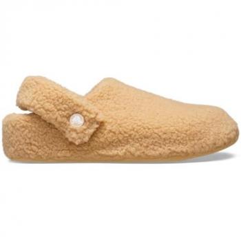 Crocs Classic Cozzzy Slipper - Women Flip-flops And Sandals - Beige/Wheat/Brown - Size: M3/W4, 3.5/3/4, W6/M4