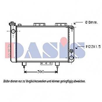 AKS Dasis 180010N Radiador, refrigeración del motor