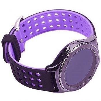 Greatfine Soft Silicone Replacement Sport correa banda para Samsung Galaxy Gear s2 Classic SM-R7320 / Motorola Moto 360 2 42mm Smart Watch