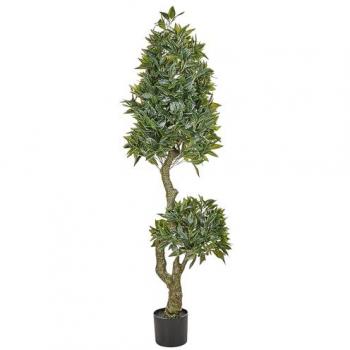 Planta Artificial de Laurel en Maceta Negra 160 cm - Decoración Interior y Exterior
