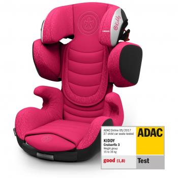 Kiddy 41523CF120 Cruiserfix 3 - Silla infantil para automóvil rojo rosa