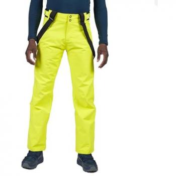 Pantalón largo de esquí Rossignol impermeable, transpirables y aislados para hombre, color amarillo profundo con negro, talla XL