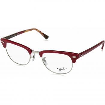 Ray-Ban Clubmaster, Monturas de Gafas Unisex Adulto, Rojo