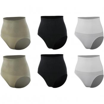 GreeNice Cuerpo Braguitas Slip Sin costura para mujer Paquete de 6