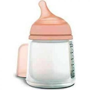 Suavinex - Biberón anticólico Zero Zero, especial lactancia - 180 ml
