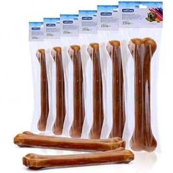 Huesos y Snacks Dentales para Perritos - Hechos de Pollo, Cerdo o Ternera, Fortalecedores de Dientes, Pack de 6