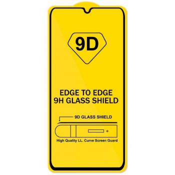 Protector de Pantalla para Samsung Galaxy A90 A908, Cristal Templado 9H, Vidrio Anti-Golpes y Arañazos con Borde Negro