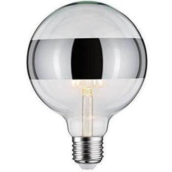 Lámpara LED Globo E27 6,5W (50W) 640 lm, Calidez 2700 K, Regulable, Espejo Plateado