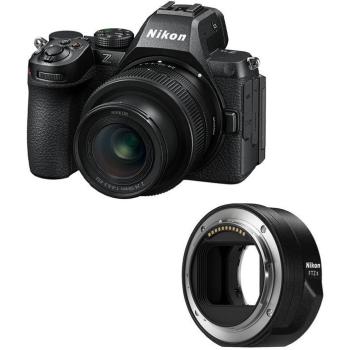 Cámara Mirrorless Nikon Z5 II 24.5MP 4K30p Sensor Full-Frame con Objetivo Z 24-50mm f/4-6.3 y Adaptador FTZ II