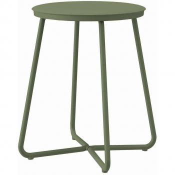 Taburete Geyser de Cosmic, acero inoxidable verde, dimensiones 41x38,8x38,8 cm
