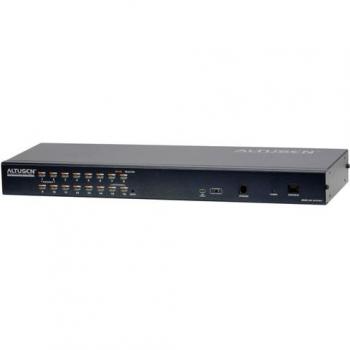 16-Port CAT5 High-Density KVM over IP Switch with Daisy Chain