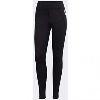 adidas W BB Tight Mallas, Mujer, Black/White, XL