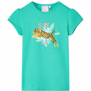 Camiseta infantil verde menta 92